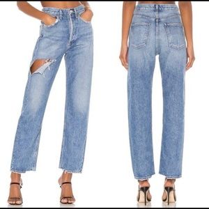 AGOLDE 90s Mid Rise Loose Fit Jeans in Portal 26